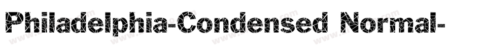 Philadelphia-Condensed Normal字体转换